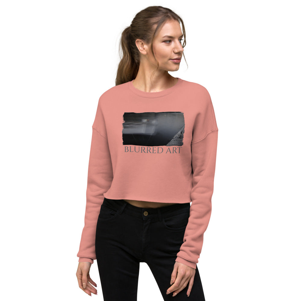 Crop Sweatshirt/Blurrede Kunst/Personalisiert