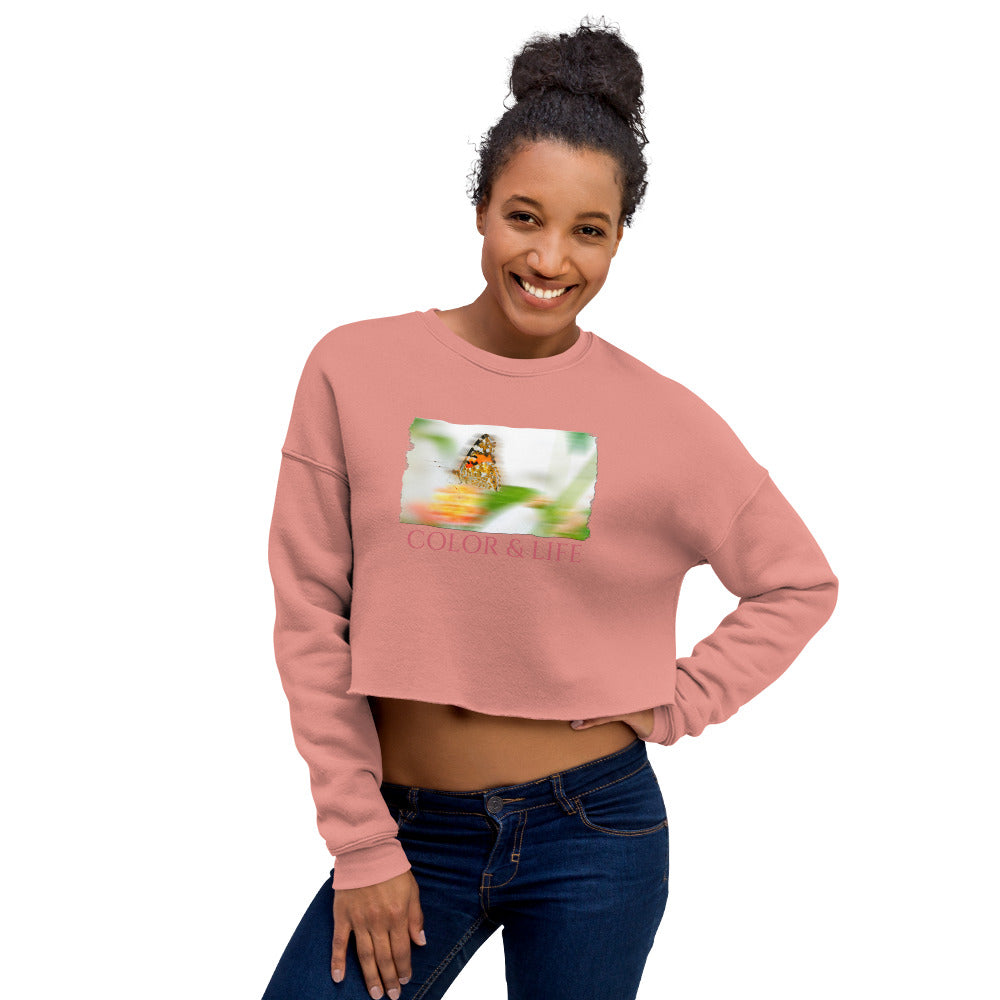 Crop Sweatshirt/Farbe &amp; Leben/Personalisiert