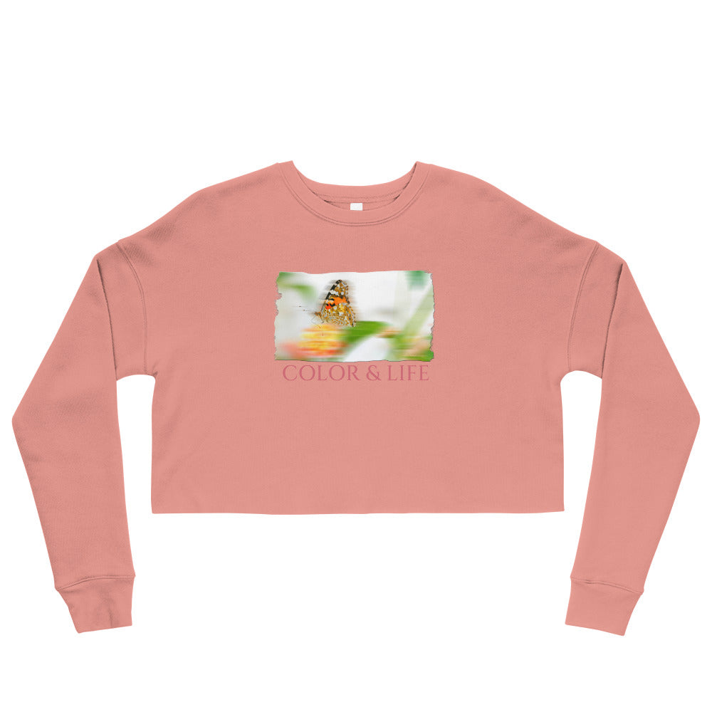 Crop Sweatshirt/Farbe &amp; Leben/Personalisiert