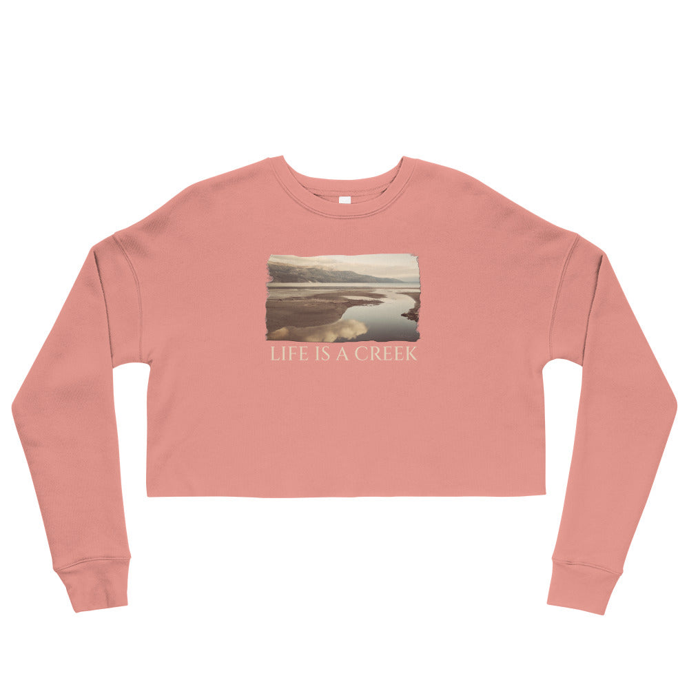 Crop Sweatshirt/Das Leben ist ein Bach/Personalisiert