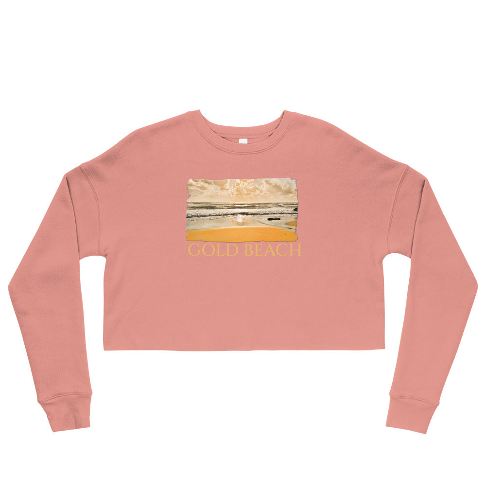 Crop Sweatshirt/Gold Beach/Personalised