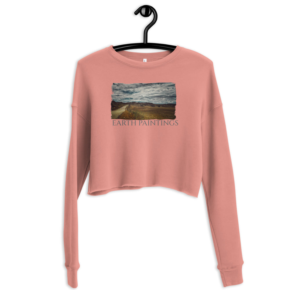 Crop Sweatshirt/Earth Paintings/Personalized