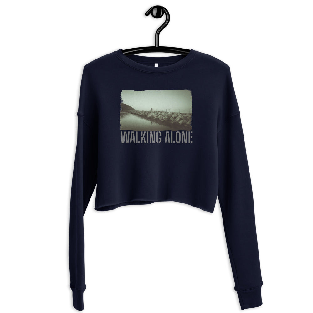 Crop Sweatshirt/Walking Alone/Personalisiert