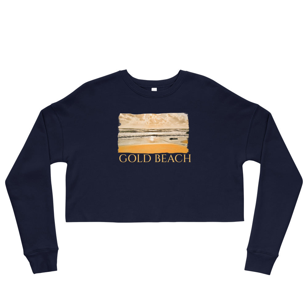 Crop Sweatshirt/Gold Beach/Personalised