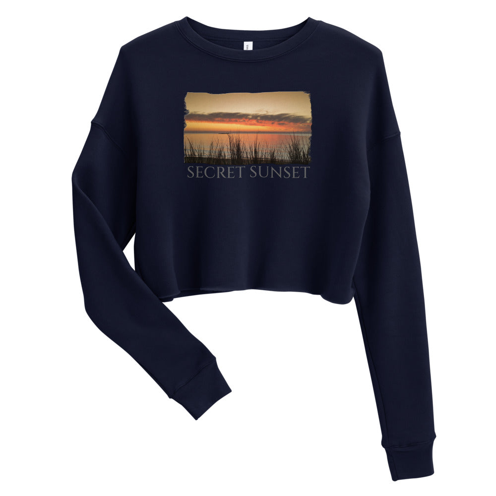 Crop Sweatshirt/Geheimer Sonnenuntergang/Personalisiert