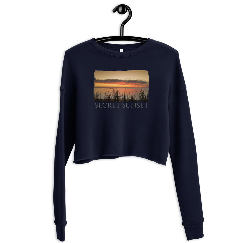 Crop Sweatshirt/Geheimer Sonnenuntergang/Personalisiert