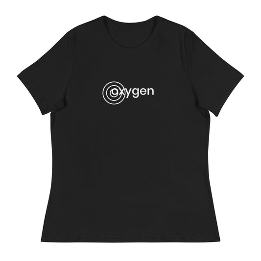Damen T-Shirt mit V-Ausschnitt/Sauerstoff