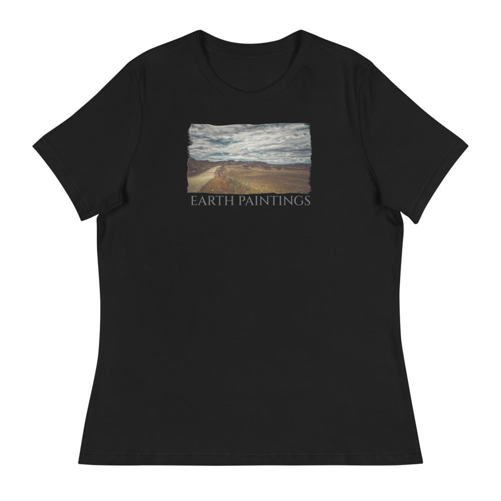 Damen Entspanntes T-Shirt/Erdgemälde/Personalisiert