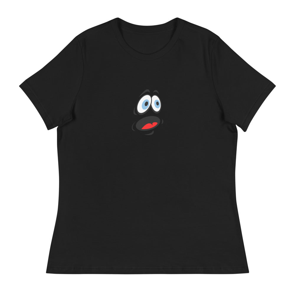 Entspanntes T-Shirt für Damen/Gesichts-Emoticons 3