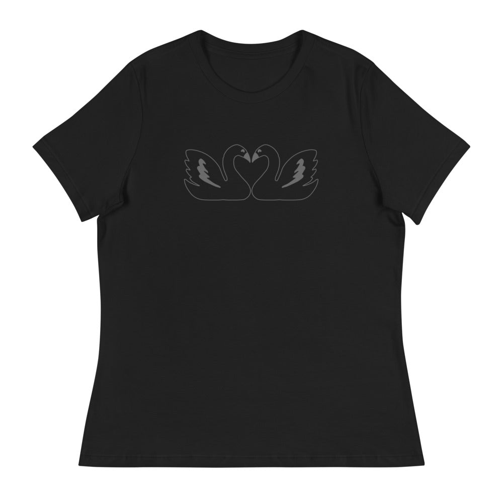 Γυναικείο Relaxed T-Shirt/Swans In Love