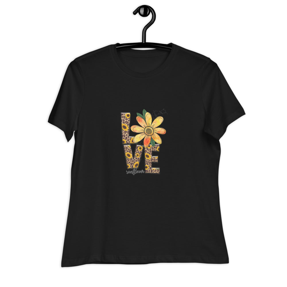Γυναικείο Relaxed T-Shirt/Love-Sunflower 2