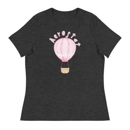 Entspanntes T-Shirt für Damen/Aerostat Pink