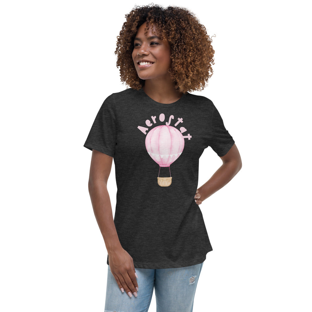 Women's Relaxed T-Shirt/Aerostat Pink