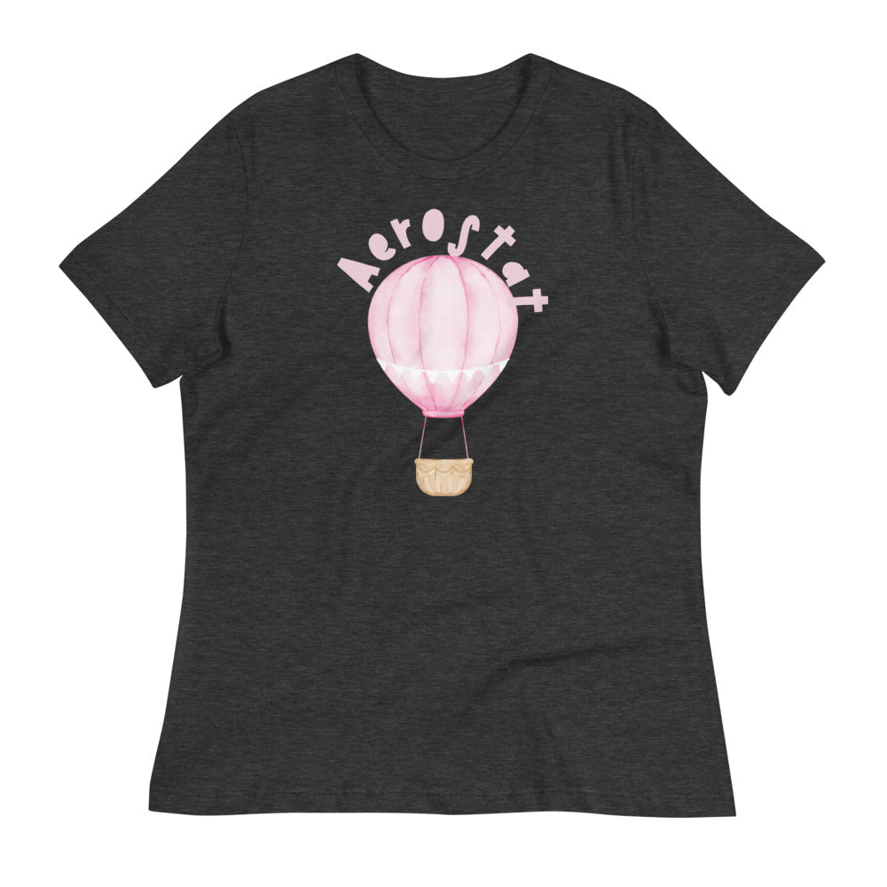 Entspanntes T-Shirt für Damen/Aerostat Pink