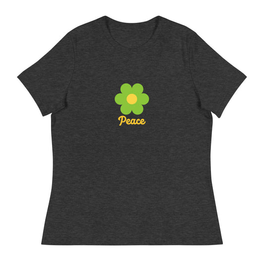 Entspanntes T-Shirt für Damen/Peace 4