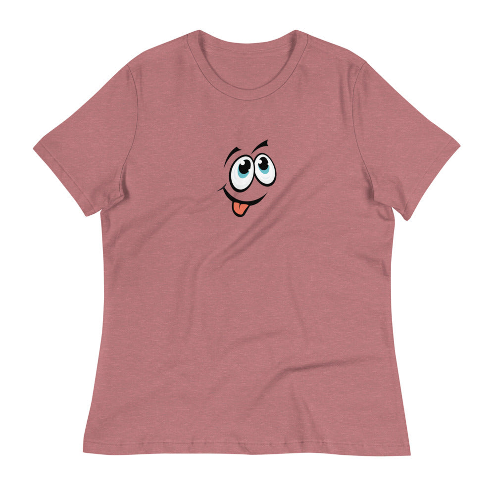 Γυναικεία Relaxed T-Shirt/Emoticons προσώπου 2
