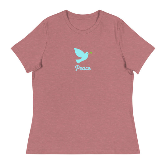 Entspanntes T-Shirt für Damen/Peace 2