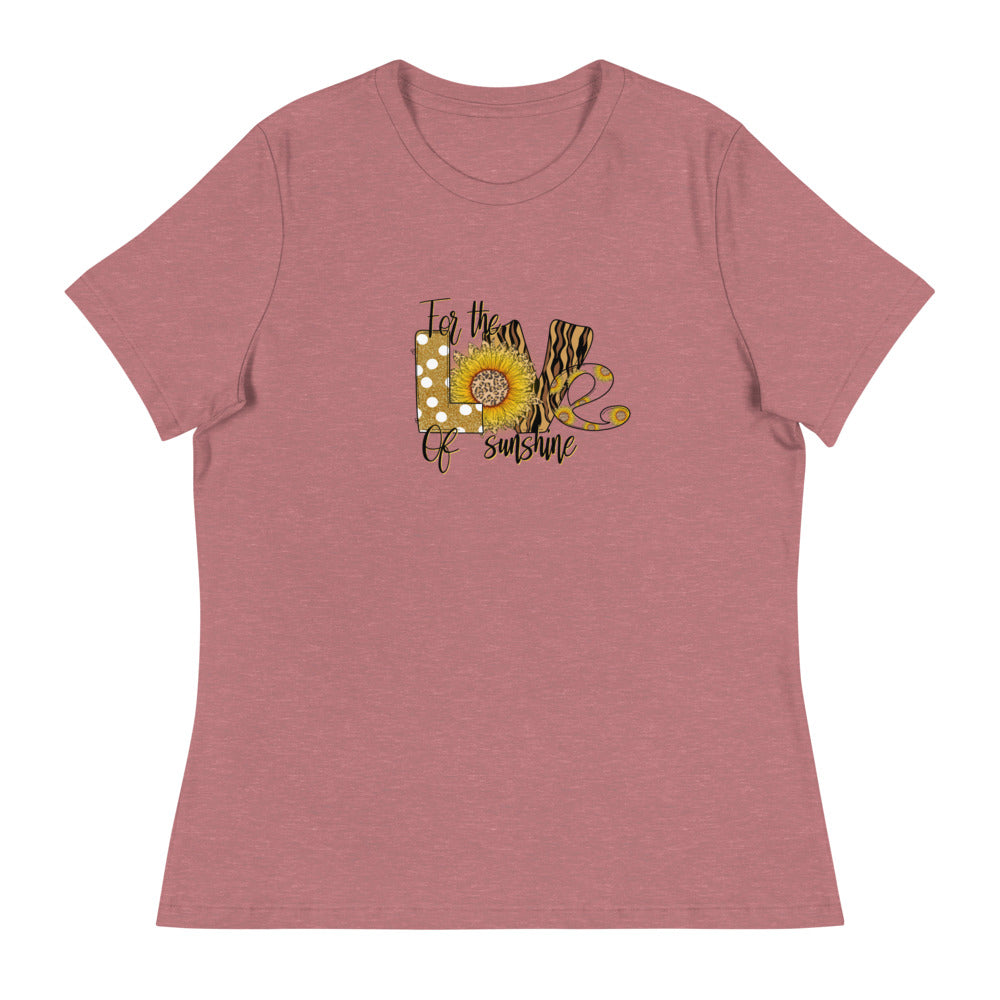 Γυναικείο Relaxed T-Shirt/Love-Sunflower