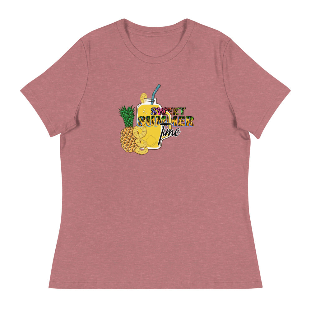 Women's Relaxed T-Shirt/Summer-Sweet-Time