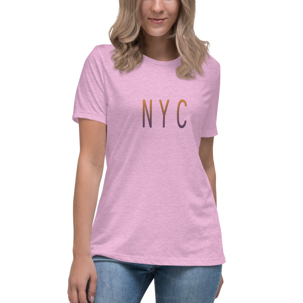 Entspanntes T-Shirt für Damen/NYC