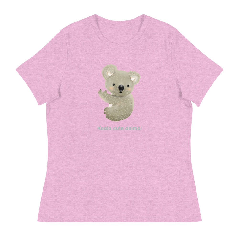 Entspanntes T-Shirt für Damen/Koala Süßes Tier