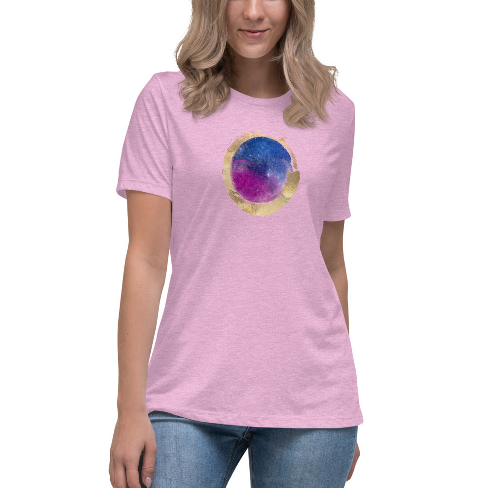 Entspanntes T-Shirt für Damen/Universum 2