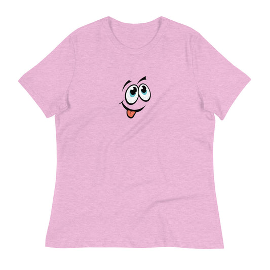 Entspanntes T-Shirt für Damen/Gesichts-Emoticons 2