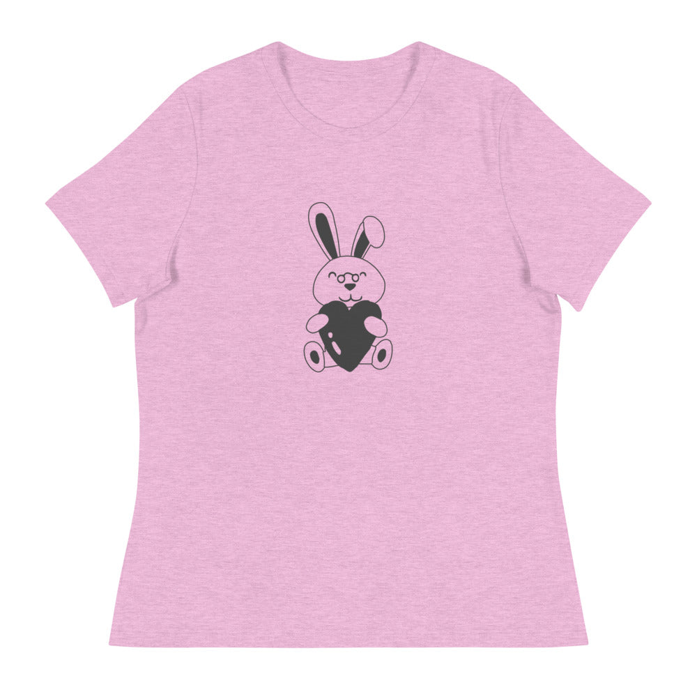 Γυναικείο Relaxed T-Shirt/Bunny Heart