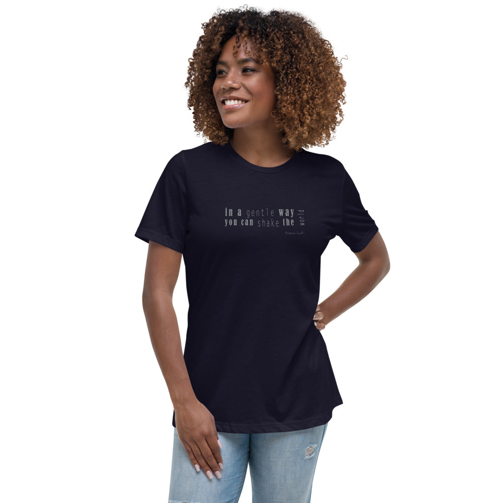 Entspanntes T-Shirt für Damen/Auf sanfte Art