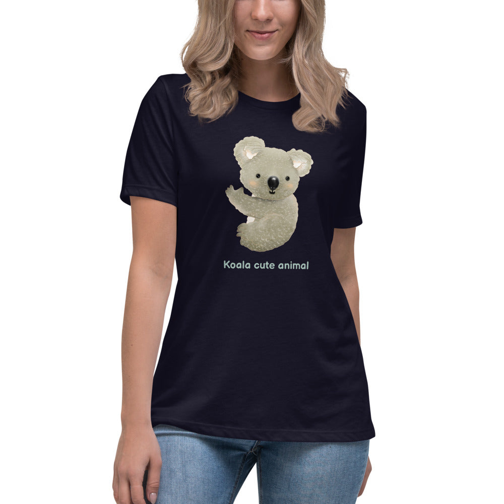Women's Relaxed T-Shirt/Koala Cute Animal