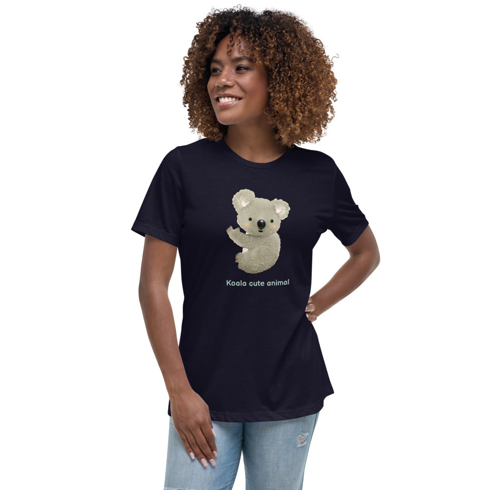 Entspanntes T-Shirt für Damen/Koala Süßes Tier