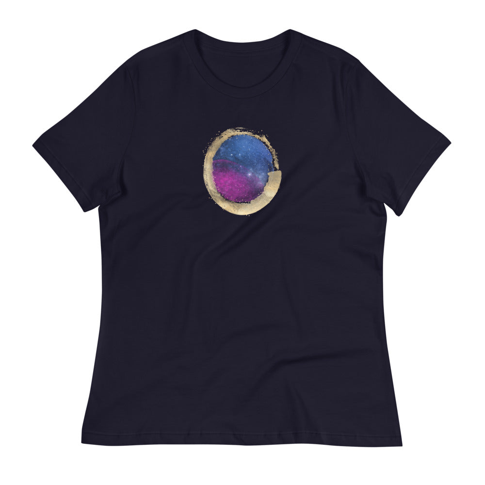 Entspanntes T-Shirt für Damen/Universum 2