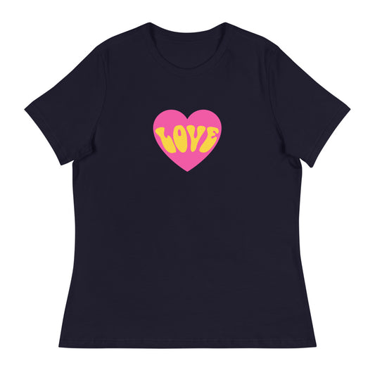 Entspanntes T-Shirt für Damen/Liebe