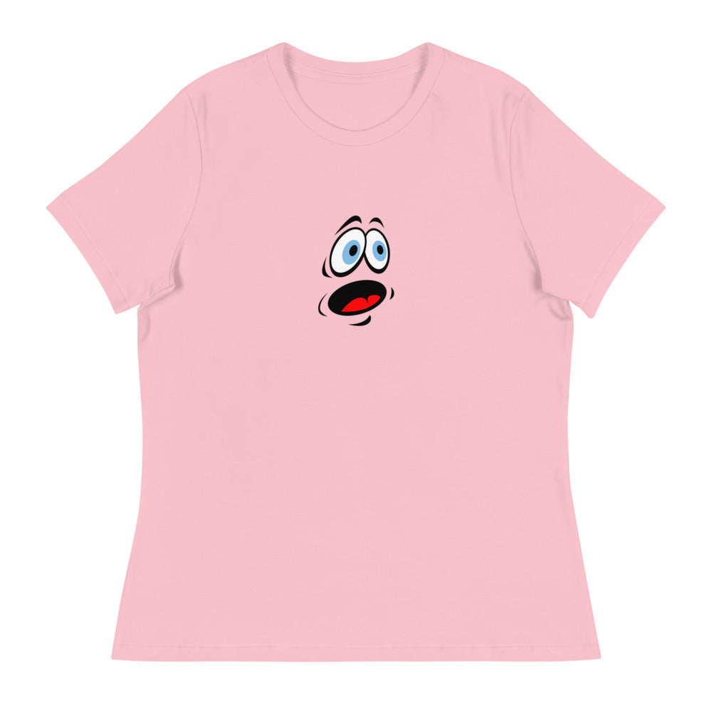 Women's Relaxed T-Shirt/Face Emoticons 3