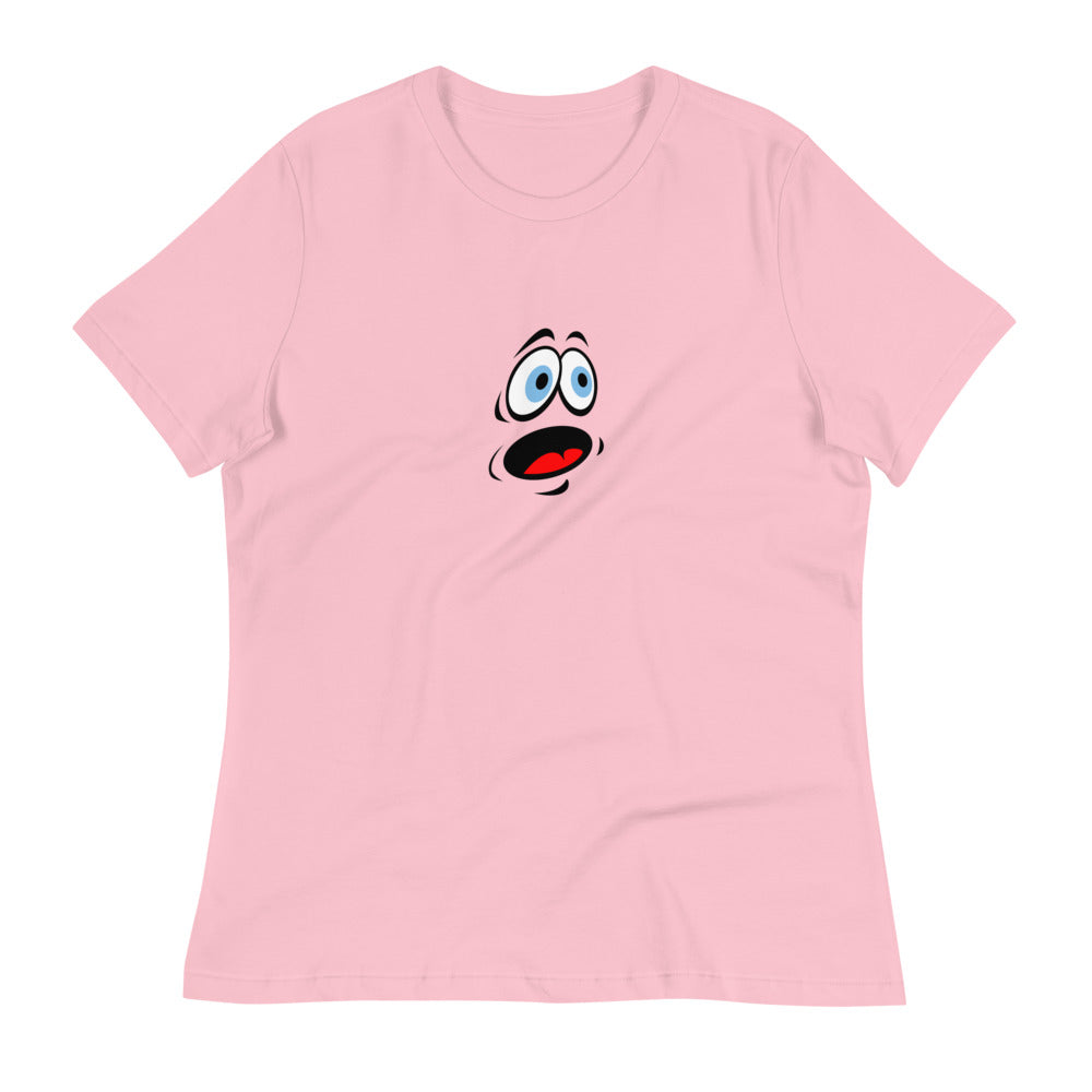 Women's Relaxed T-Shirt/Face Emoticons 3