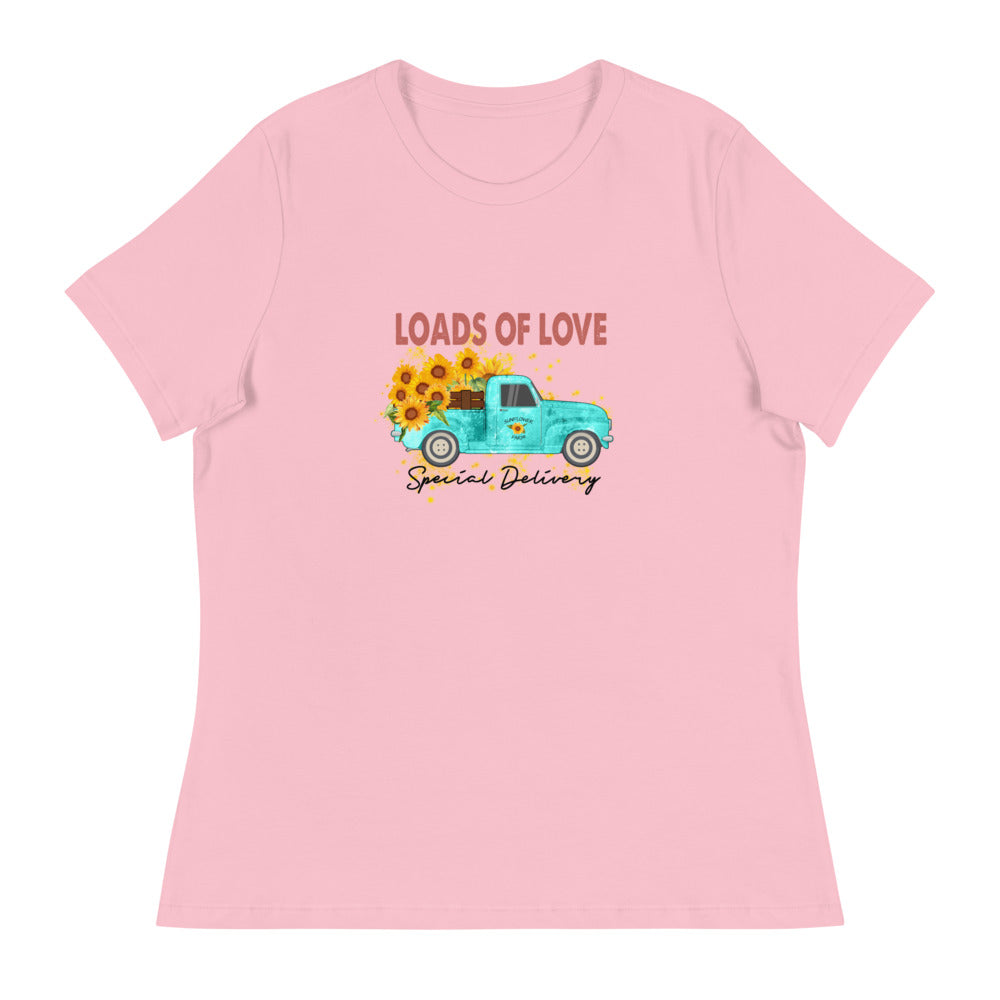 Γυναικείο Relaxed T-Shirt/Loads Of Love-Sunflower