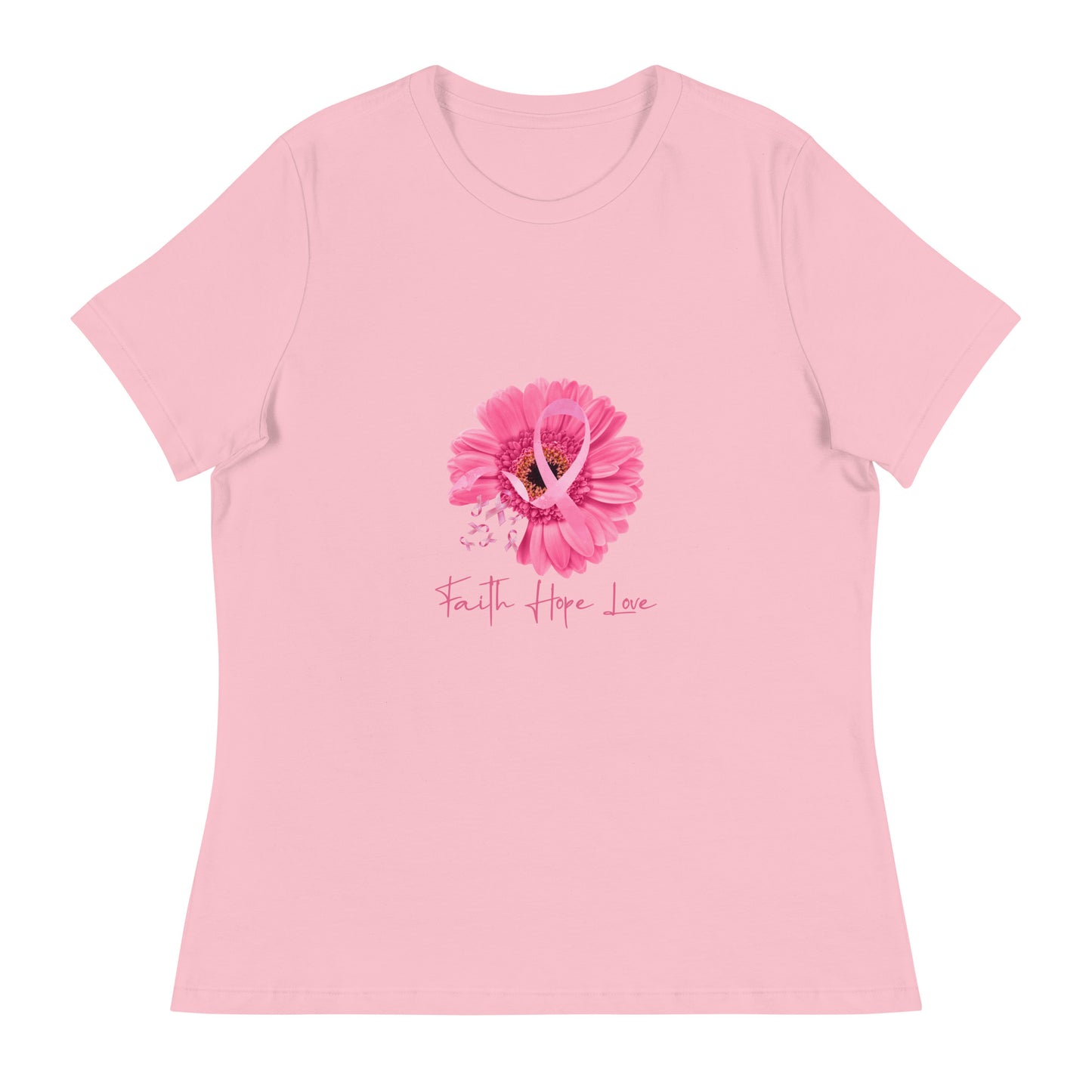 Women's Relaxed T-Shirt-Faith-Hope-Love