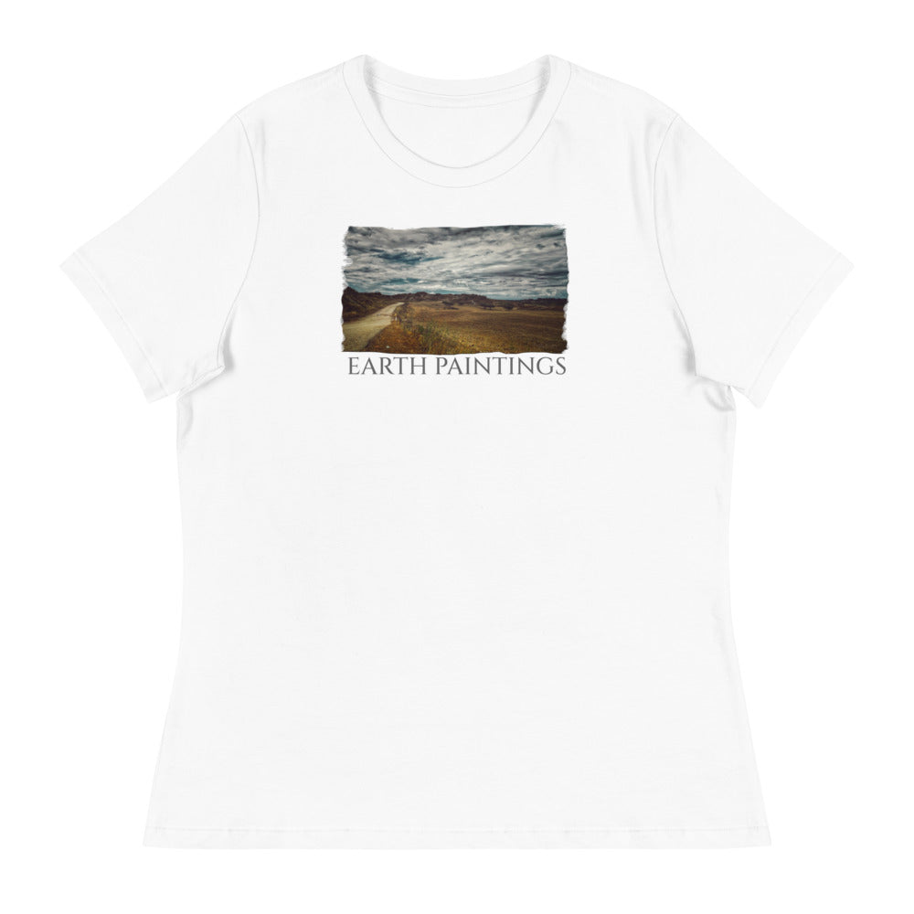 Damen Entspanntes T-Shirt/Erdgemälde/Personalisiert