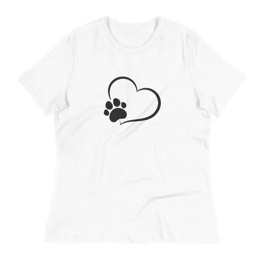 Women's Relaxed T-Shirt/Love Paws