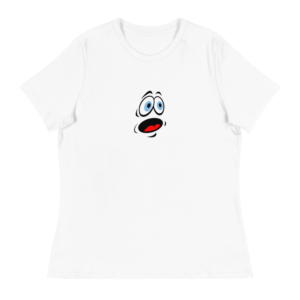 Entspanntes T-Shirt für Damen/Gesichts-Emoticons 3