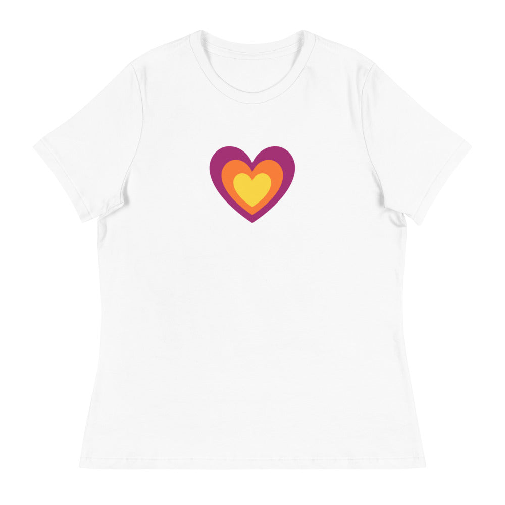 Women's Relaxed T-Shirt/Heart