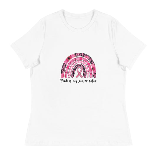 Women's Relaxed T-Shirt-Pink-Is-My-Favorite-Color