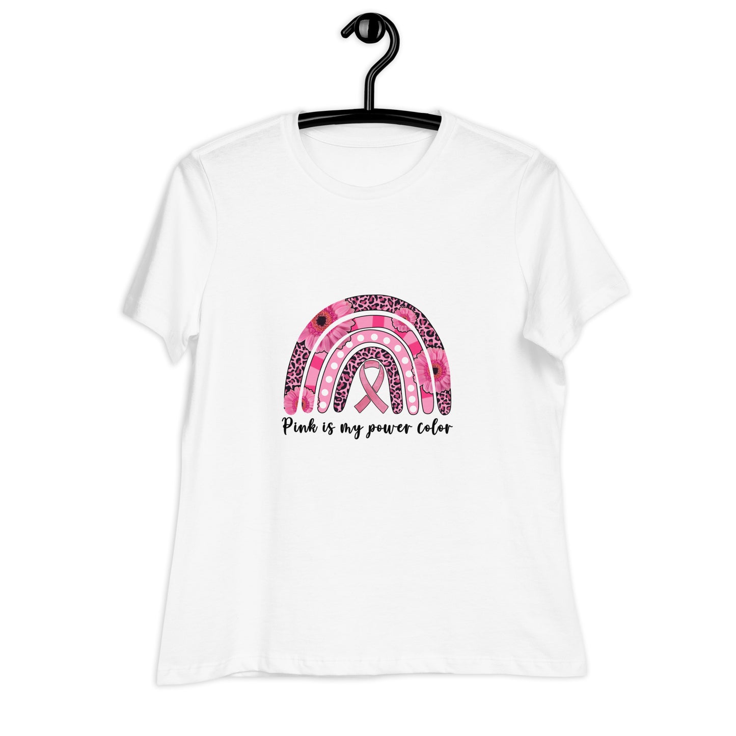Women's Relaxed T-Shirt-Pink-Is-My-Favorite-Color